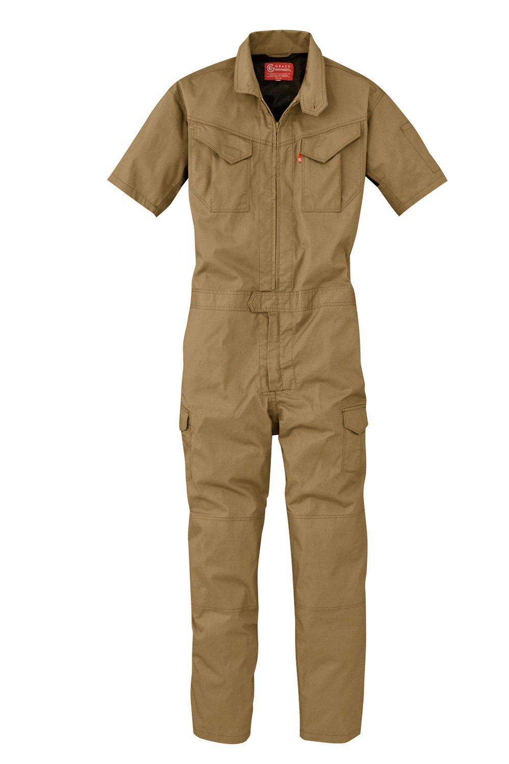 

GRACE ENGINEERS GE629 25 Camel SpringSummer Short Sleeve Jumpsuit M