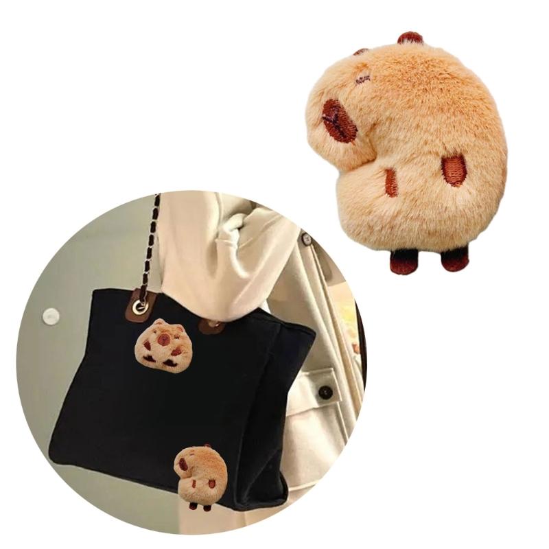 Adorable Capybara Toy Brooches Soft and Comfortable Pin Perfect for Craft Lovers