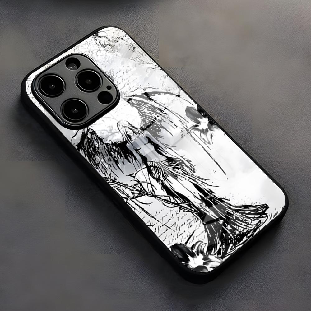 Clmj Punk Cool Angel Phone Case For IPhone 17 Pro Max 16 15 14 Pro Max 13 11 X Xs Xr 8 7Plus Silicone Cover