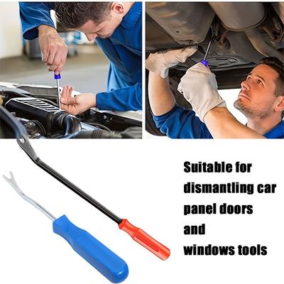 4-Inch 8-Inch Disassembly Tool, Car Panel Door and Window Clip Rivet Disassembly Tool Plastic and Metal Clip Disassembly Tool