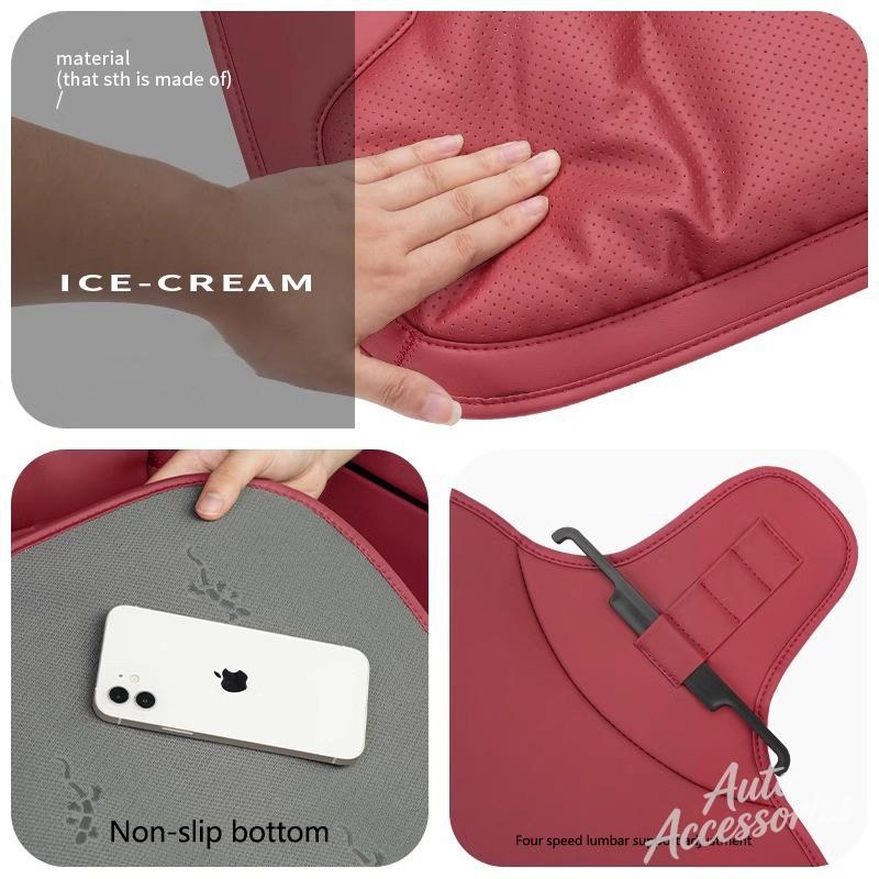 GZB4 New Luxury Car Velour Cushion Breathable Seat Cushion Pad Cover For Mercedes Benz AMG W124 W202 W203 W204 W210 W211 W212 Sticker