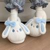 Fashion Cute Winter Plush Cat Shaped Slides Slippers Women's Cozy Feet Shoes Ladies Soft Home Furry Classic Bunny Slippers Big Size 44