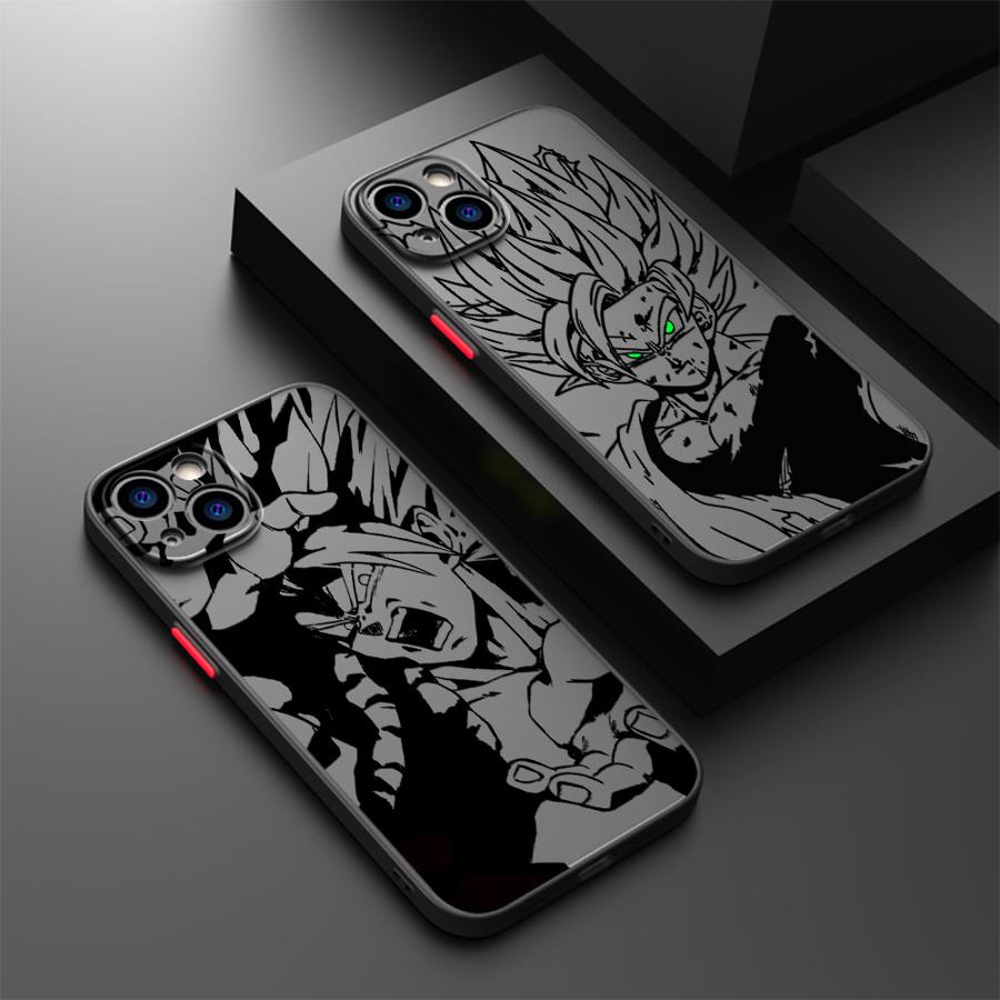 Case for iPhone 14 11 6 13 Pro XS 16e XR 16 15 11 Max 12 Mini 7 8 TPU Cover Cool Goku Dragon Ball