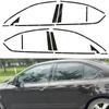 For For Skoda Octavia 2015- Sedan Window Chrome Delete Blackout ABC Pillars Glossy Black Stickers