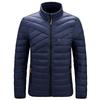 Cotton-padded Men's New Stand-up Neck Cotton-padded Clothes Simple Men's Imitation Down Casual Jacket Jacket Cotton-padded Clothes