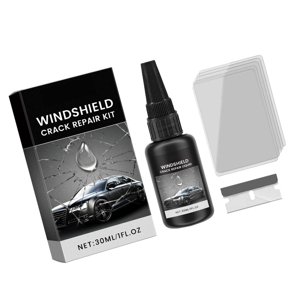 Windshield Repair Liquid Professional Grade Transparent Windshield Crack Filler Kit For Clear Visibility Restoration