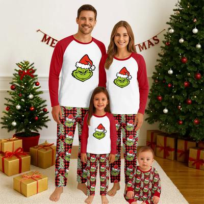 Christmas Day  Prints Family Matching Long Sleeve Tops+Pants Set Family Matching Sets
