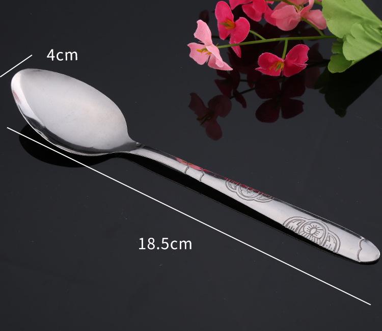 Stainless Steel Spoon and Fork Set for Hotel and Western Restaurant Use