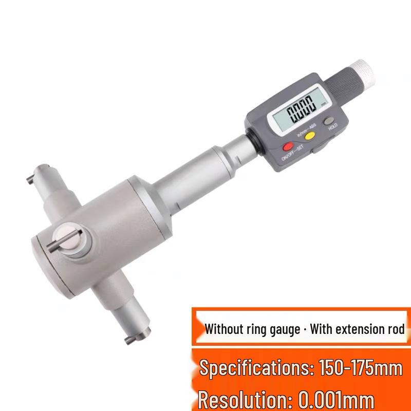 High Precision Three-Point Inside Micrometer, 0.001mm Accuracy for Inner Holes