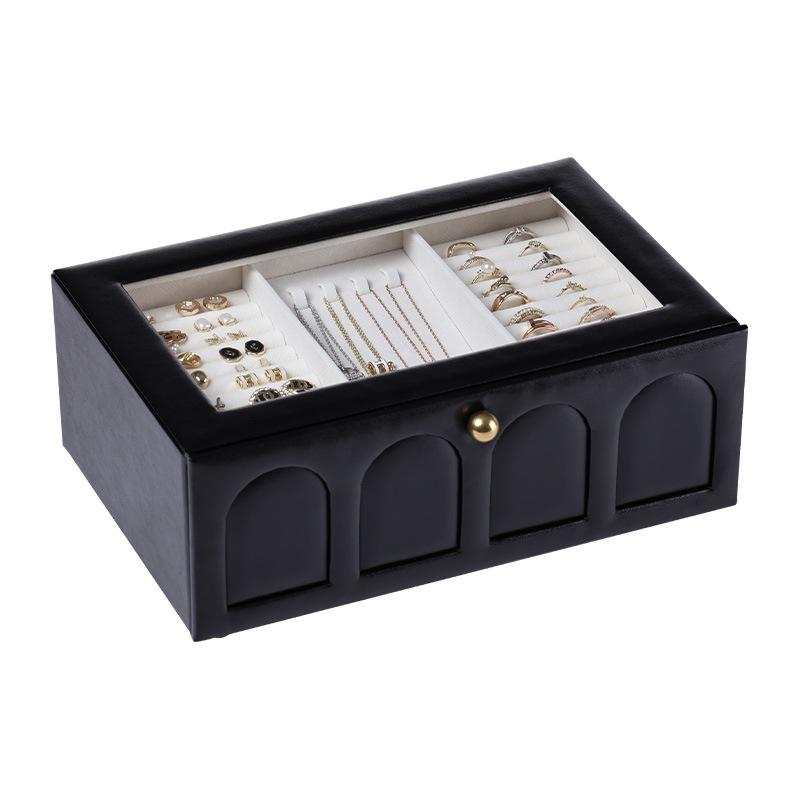 European Jewelry Storage Box Ring Necklace Bracelet Bracelet Jewelry Storage Large Capacity High-end Jewelry Storage Box