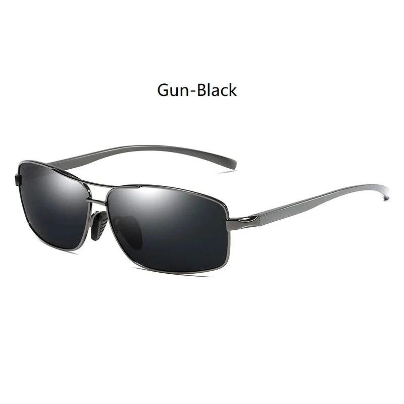 Men Vintage Metal Sunglasses Aluminum Magnesium Frame UV400 Anti Glare Driving Sun Glasses Fashion Eyewear for Men