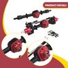 1/12 RC Car Front And Rear Axle Kit, Easy to Install, Heavy Duty Metal Replacement Parts for MN78