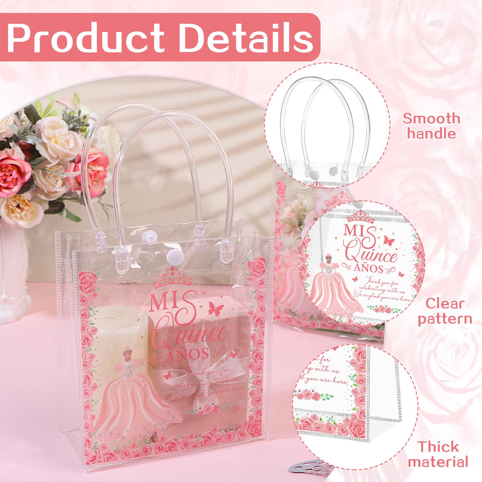 

Liubujingying 15 Pcs QuinceañEra Party Favors For Guests, Mis Quince Anos Gifts Bags Bulk Sweet 15 Birthday Thank You Bags Reusa