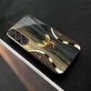 Wood Grain & Gold Phoenix phone case glass s26 ultra case s25 ultra case for Samsung Galaxy S26 S25 S24 S23 S22 FE Ultra Plus