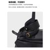 2025 New carriebowling bag simple and fashionable first layer cowhide messenger women's bag baguette bag