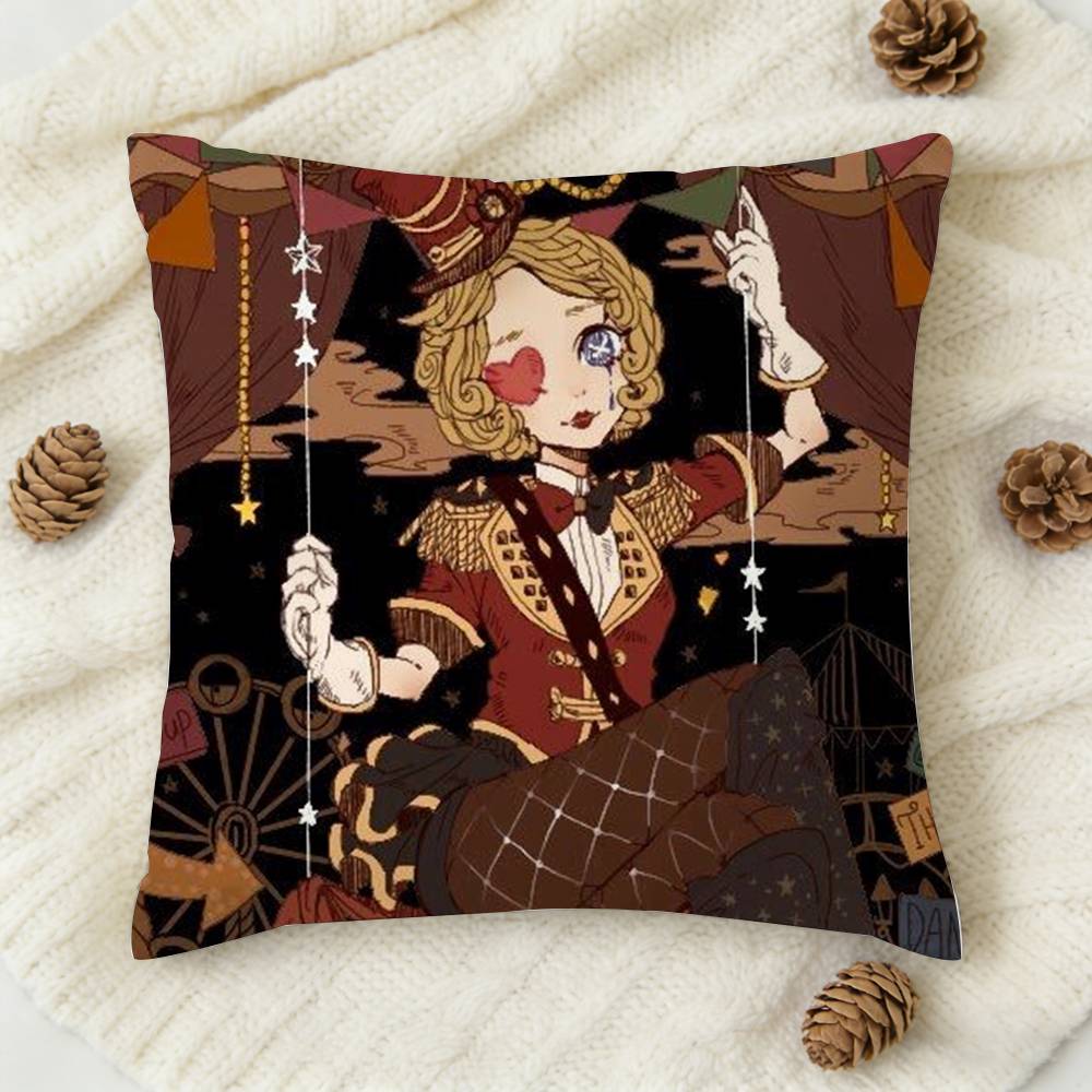 Horror Game Identity V Doublesided Printed Square Decorative Cushion Cover for Sofa Living Room Home Decor
