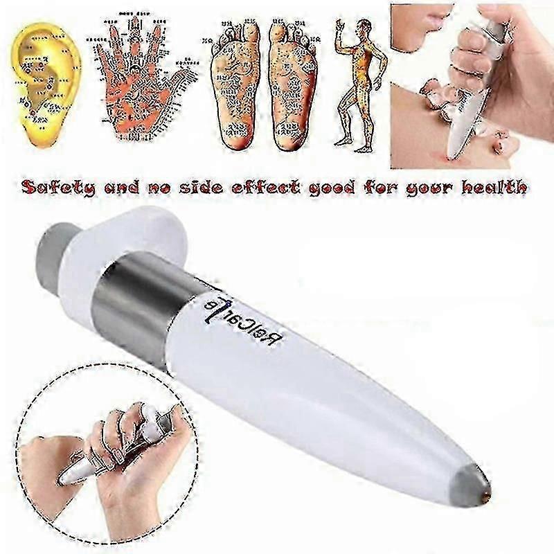 Bolígrafo Portátil de Pulso Eléctrico para Alivio del Dolor Analgesia Masajeador de Puntos de Acupuntura para Comodidad y Relajación Muscular