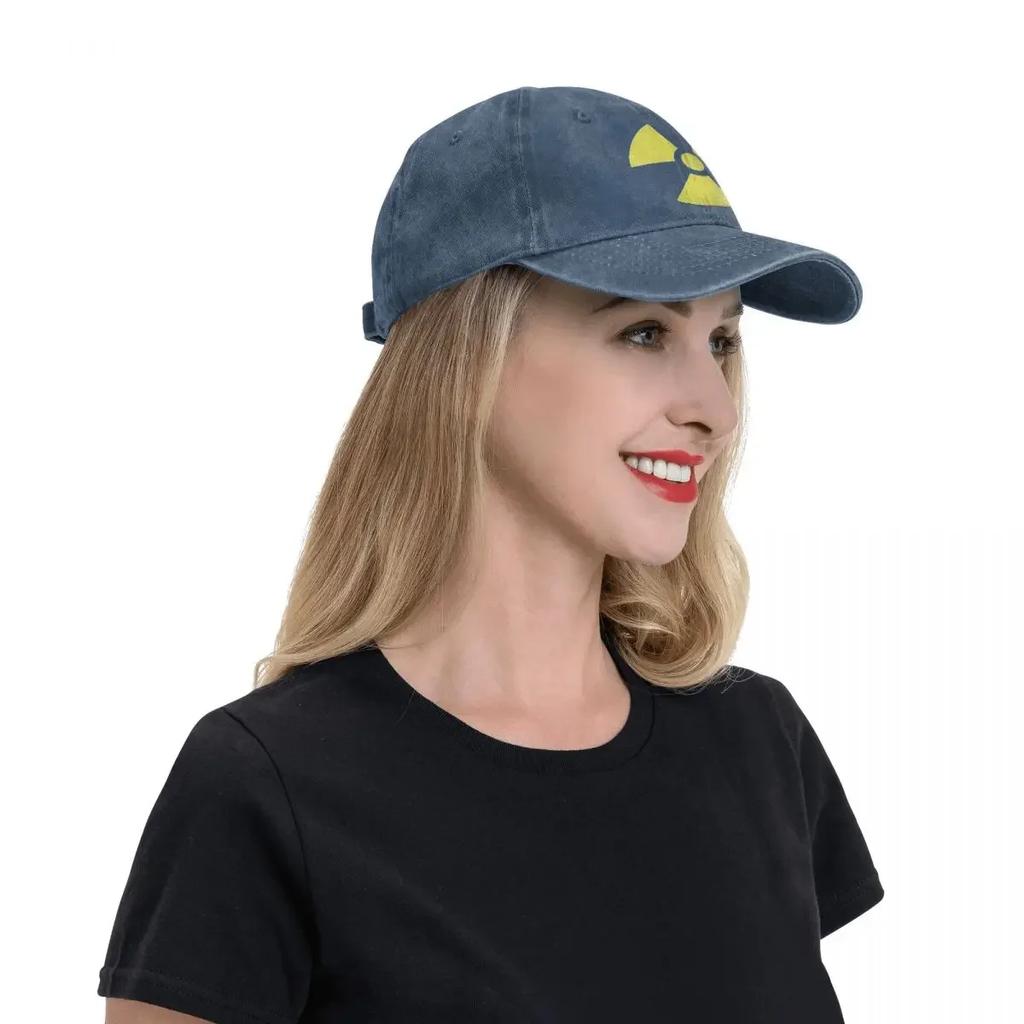 Test Radioactive Unisex Baseball Caps Distressed Cotton Hats Cap Casual Outdoor Activities Headwear