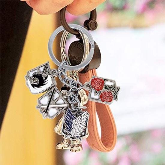 Formemory Attack on Titan merchandise Survey Corps Wings Freedom tools keychain anime keyring accessories bag pendant fashion lightweight stylish gift