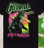 Godzilla King Of The Monsters Neon 100% Cotton T-shirt Mens Tees Top Godzilla Shirts