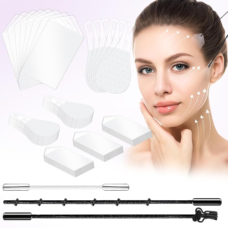 Neck Lift Tape Face Lift Tape 200PCS Face Tape Neck Tape Lifting Invisible Face Tape Lifting Invisible Bands Instant Facelift Tape for Wrinkles, 200