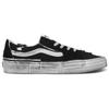 Vans Sk8 Reconstruct Round Toe Lace-Up Low-Top Skate Shoes Unisex Sneakers Black VN0009QSBP7