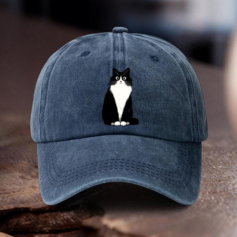 Pc Adjustable Hat with Cat Print Pattern Unisex And Women Outdoor Sports Style Ideal Gift for Weddings Parties Birthdays Raci