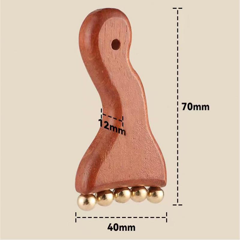 Meridian Massage Kam Kobber Sandeltræ Meridian Kam Akupunktur Guasha Hovedbundsmassagebørste Afslapning Kropsmassager