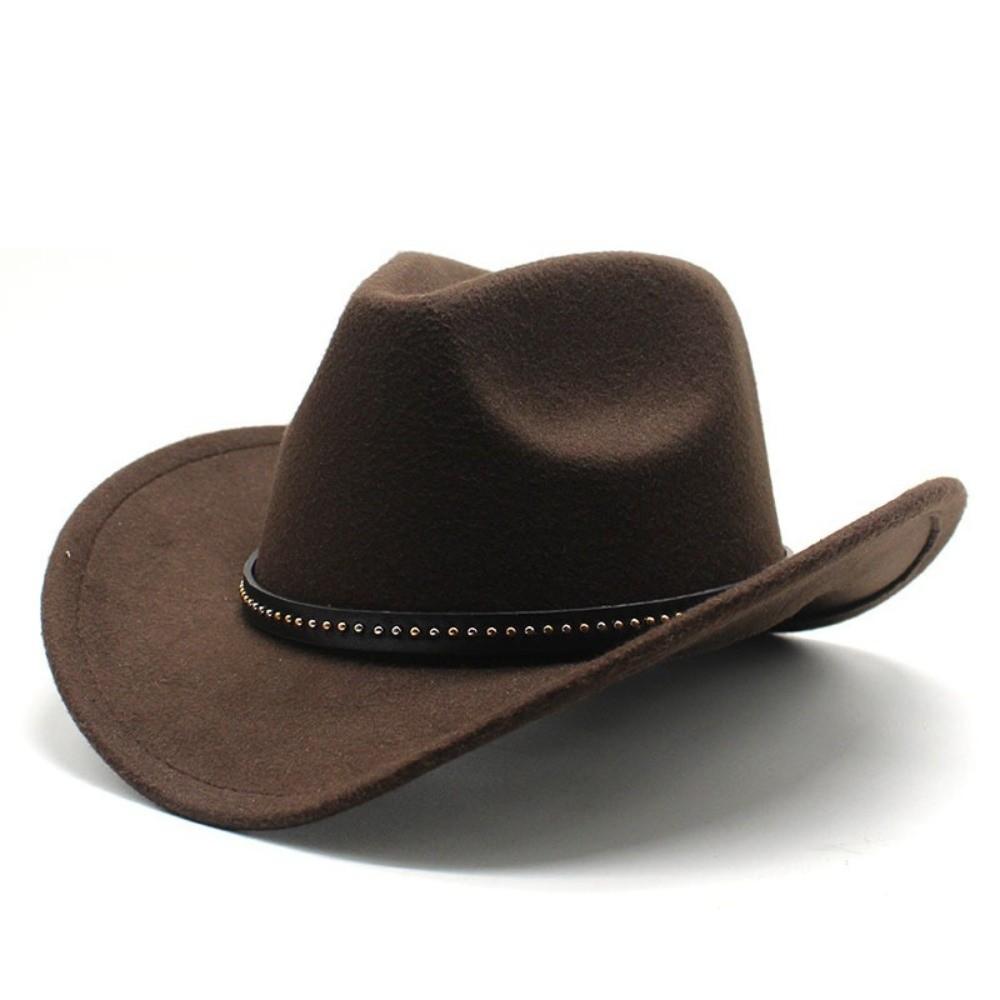 Felt Cowboy Hat Wide Brim Party Cosplay Hat Classic Jazz Hat