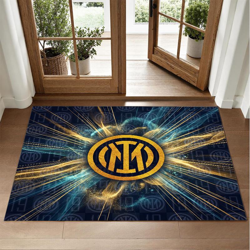 Borussia Dortmund Design Crystal Velvet Rug Soft Decorative Mat for Bedroom Entrance