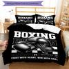 3pcs boxing Bedding Set Duvet Cover Closure Includes 1 Duvet Cover & 2 Pillowcases, Soft and Comfortable for All Seasons.