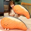 50-80cm Giocattolo Peluche Salmone Simulazione Creativa Bambola Cibo Realistico Cartone Animato Morbido Cuscino Letto Divano Regalo Divertente progettato per Regalo Bambini