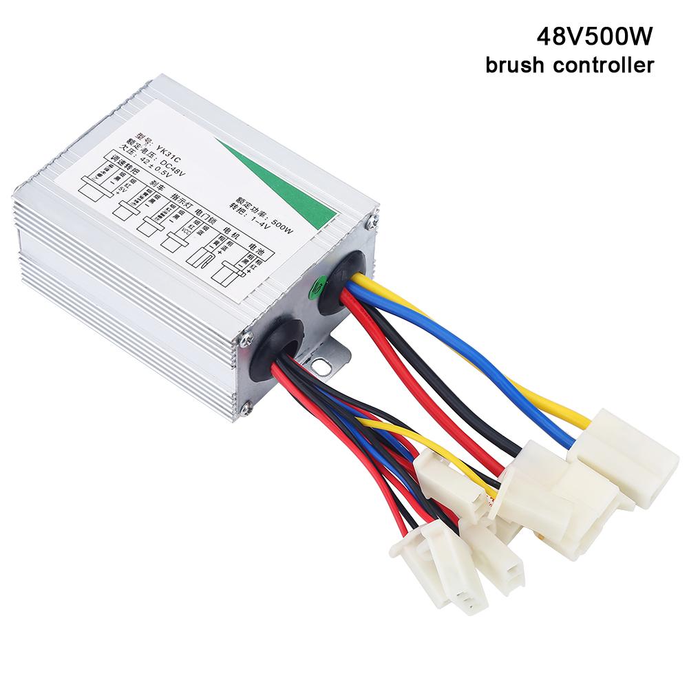 Boîtier Contrôleur Moteur 48V 500W à Balais pour Vélo Électrique Scooter E bike