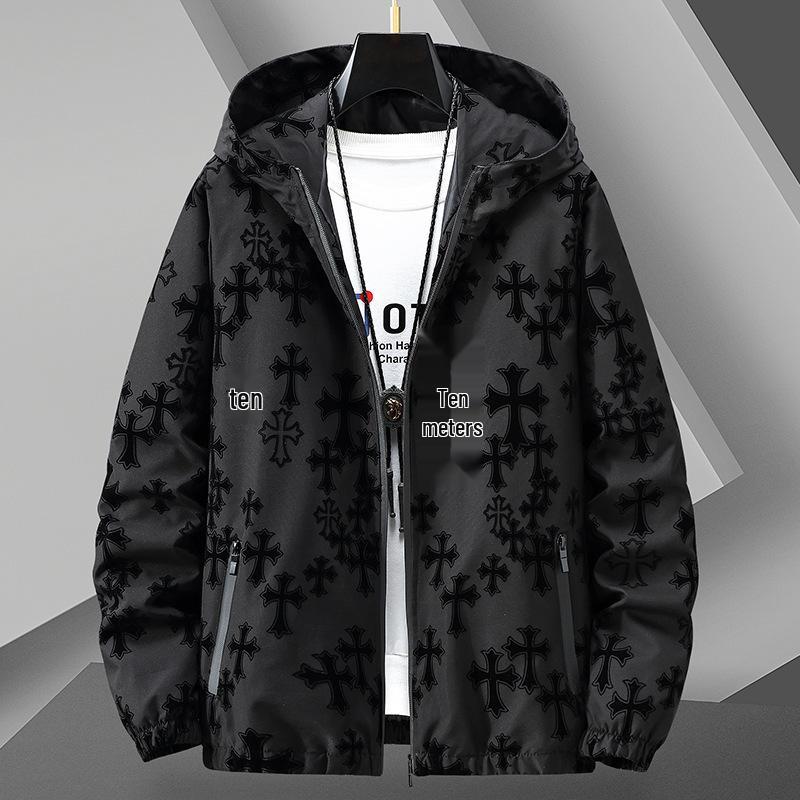 European Style Men's Hooded Casual Jacket - Youth Sun Protection Spring/Summer 2026 Collection