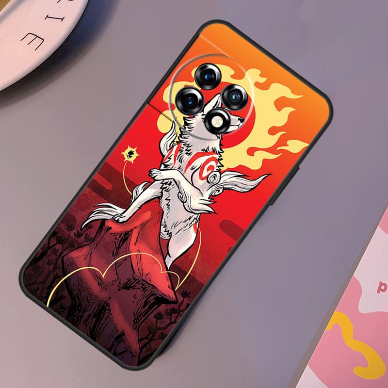 Japanese Style Anime Fox Case For OnePlus 12R 10T 10R 9RT 9 10 Pro OnePlus 12 11 Nord 3 2T CE 2 Lite N20 N10 Cover