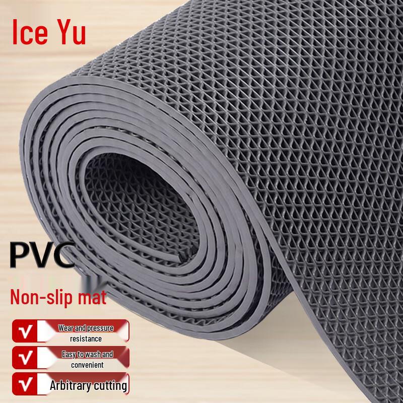 PVC S-Type Hollow Anti-Slip Waterproof Floor Mat 1.2m x 1m