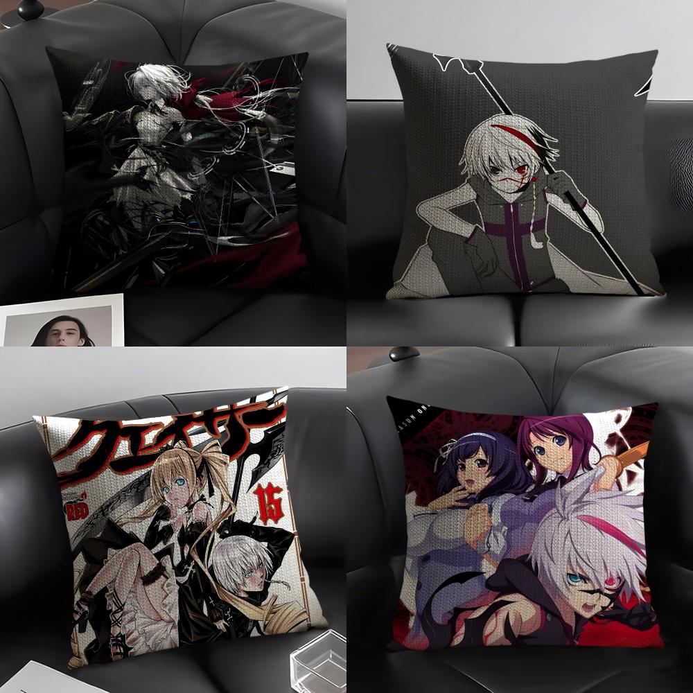 Fighting Anime Comics Tthe Qwaser Of Stigmata Linen Cushion Covers For Decorative Sofa Home Pillows Case Car Chair Pillows Cases