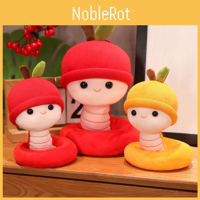 New Chinese Year Zodiac Snake Plush Toy Mascot Stuffed Doll Holiday Gift Decor