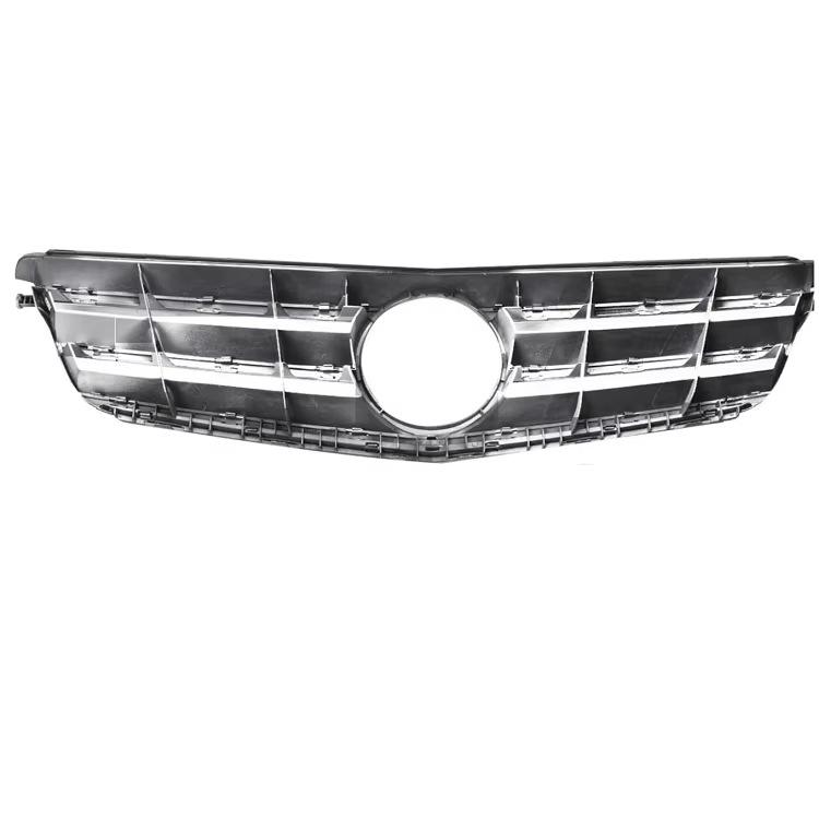 Silver Front Hood Grille Assembly for 2009-2014 Mercedes-Benz C-Class W204