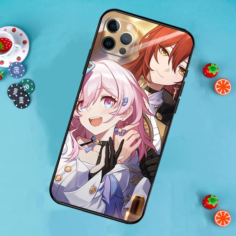 March 7th Honkai Star Rail Phone Case For iPhone 16 15 13 14 12 11 Pro Max X XR XS Max 14 Plus Soft Case Cover