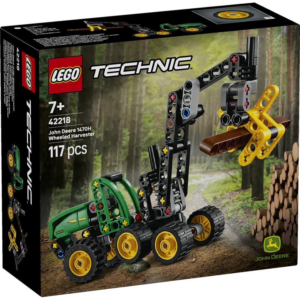 LEGO Technic John Deere 1470H Wheel-Loaded Harvester Toy Playset 42218