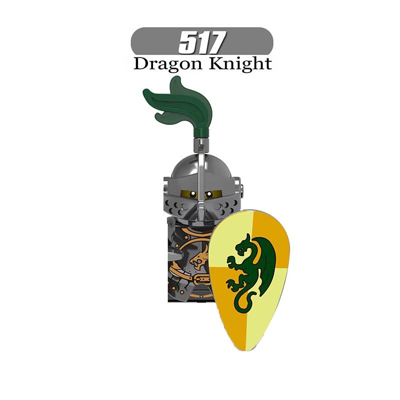 Mittelalterliche Ritter Serie Figuren Bausteine Krieger Soldaten Wachen Löwenherz Krankenhaus Deutscher Ritter Schlacht Hirte Kindergeschenk