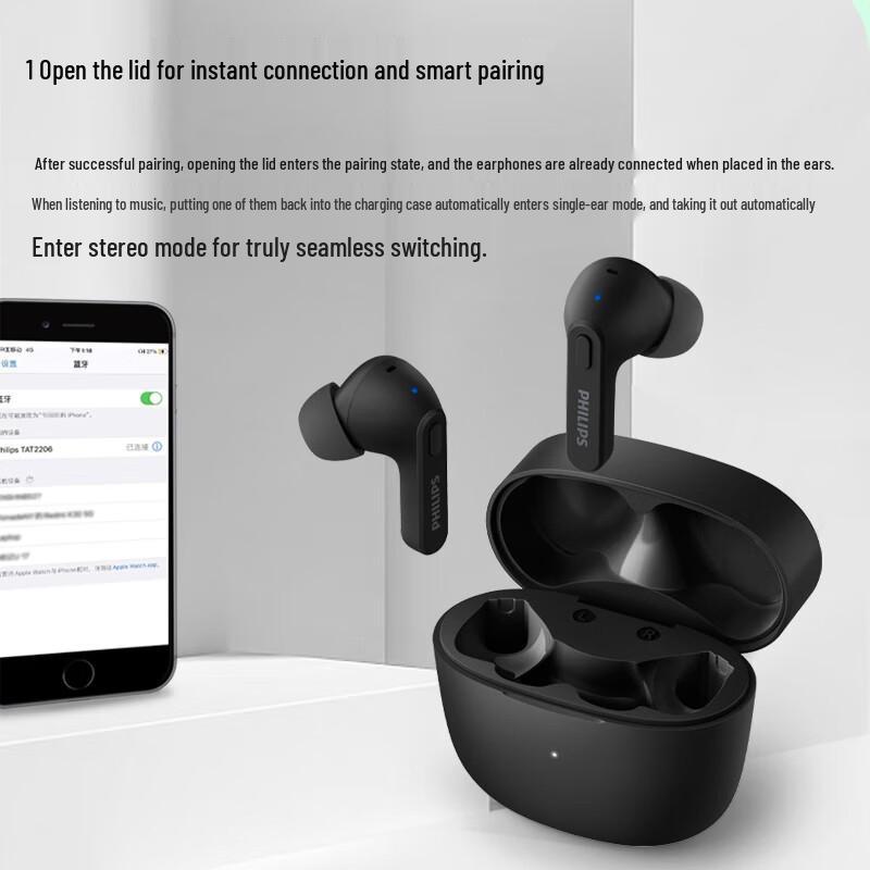 Philips TAT2206 True Wireless In-Ear Headphones