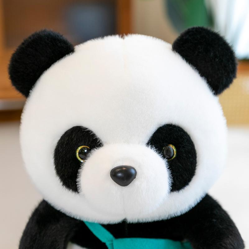 New national treasure giant panda doll plush toy for children to sleep with small doll throw pillow