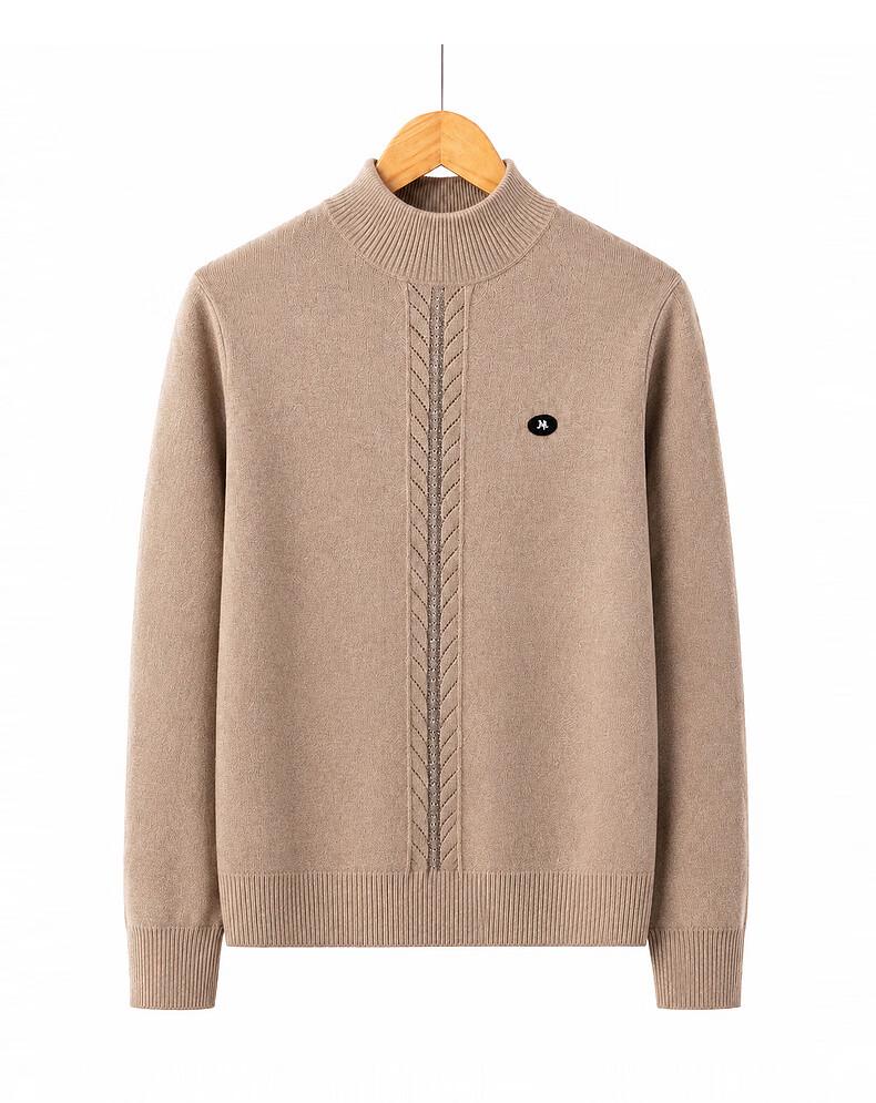 Hodo Women's Solid Color Mock Neck Knitted Pullover