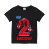 Spider Man Childrens Digital Tshirt Birthday Anime Short Sleeve Tshirt Childrens Cotton Top Cartoon Summer Preschool Clothing
