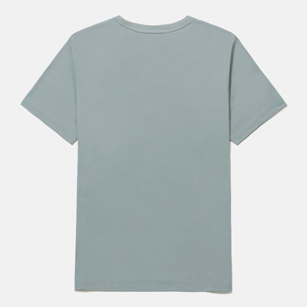 DESCENTE Tough Wording Short Sleeve T-Shirt Denim Blue Sr123Uts13 (A Type)