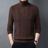 Herbst und Winter Neue Halb-high Neck Verdickt Dicke Nadel männer Pullover Zipper Lose Pullover Gestrickte Pullover Männer