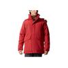 Solid Color Logo Outdoor Thick Windproof Jacket Men Outerwear Spicy-Red BG8527