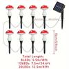 8/12/20 LED Luce Fungo Solare Fatata Giardino Decorazione Esterna Lampada Notturna Impermeabile Cortile Per Decorazione Festa di Natale Matrimonio